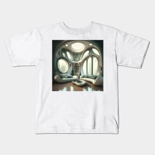 [AI Art] My future living room, Art Nouveau Style Kids T-Shirt